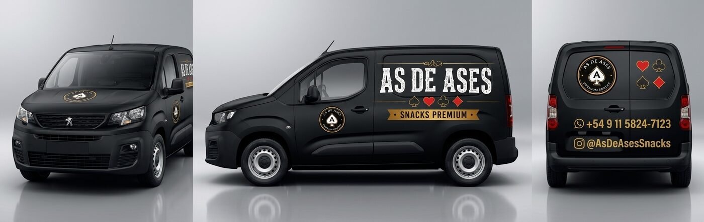 Camioneta de reparto de la flota oficial de As de Ases
